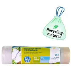 Secolan Müllbeutel 35l - weiß - 20 Stück