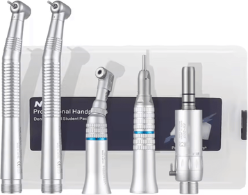 Inspire Essentials NSK FX Dual Drive Dental Handpiece Set 11 Contra Angle And High Speed Turbine 4hole Set