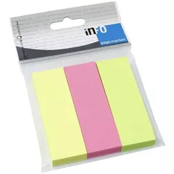 UPM inFO notes Papier-Pagemarker, 15 x 50 mm, Brillantfarben