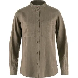 Fjällräven Damen Övik Hemp Langarmbluse - M - Suede Brown