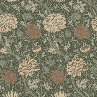 A-Street Prints Cray Sea Green Floral Trail Wallpaper