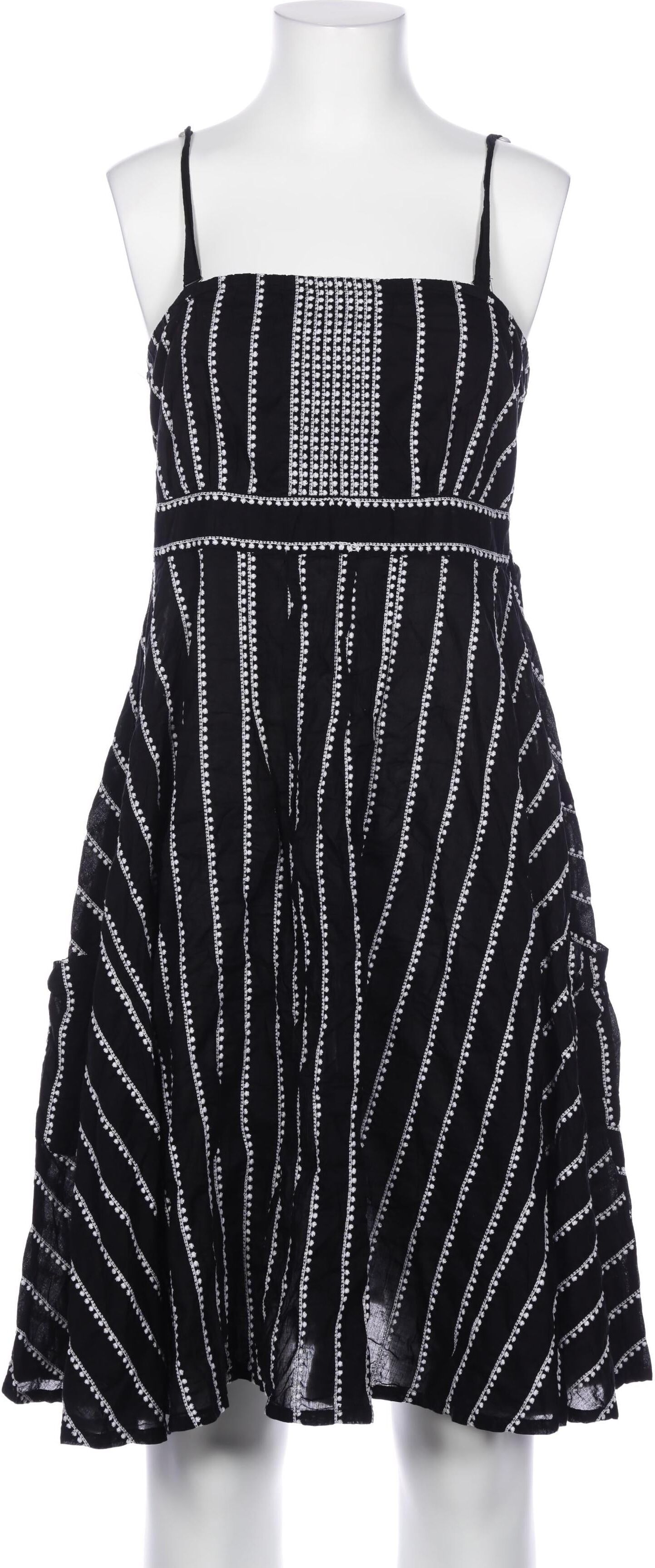 Monsoon Damen Kleid, Schwarz, Gr. Xxs, Baumwolle - Second Hand