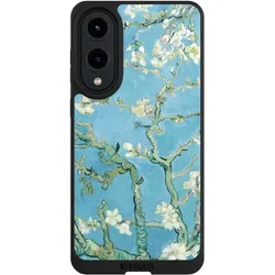 Nivocase Handyhülle für Samsung Galaxy S25 Edge Hülle NIVOpure Case Schwarz Kunst Malerei Vincent Van Gogh (Samsung Galaxy S25 Edge), Smartphone Hülle, Schwarz