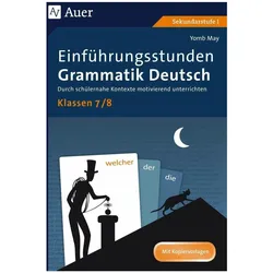 Einführungsstunden Grammatik Deutsch Klassen 7-8, Schulbücher von Yomb May
