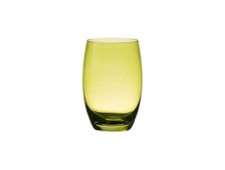 Gläser-Set Lunasol Optima Color Tumbler 460 ml Barrel , grün, H:12,2cm, Trinkgefässe, Gläser-Set