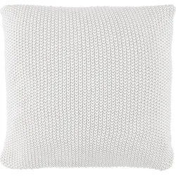 Nordic Knit Kissen 50 x 50 cm weiß aus Bio-Baumwolle