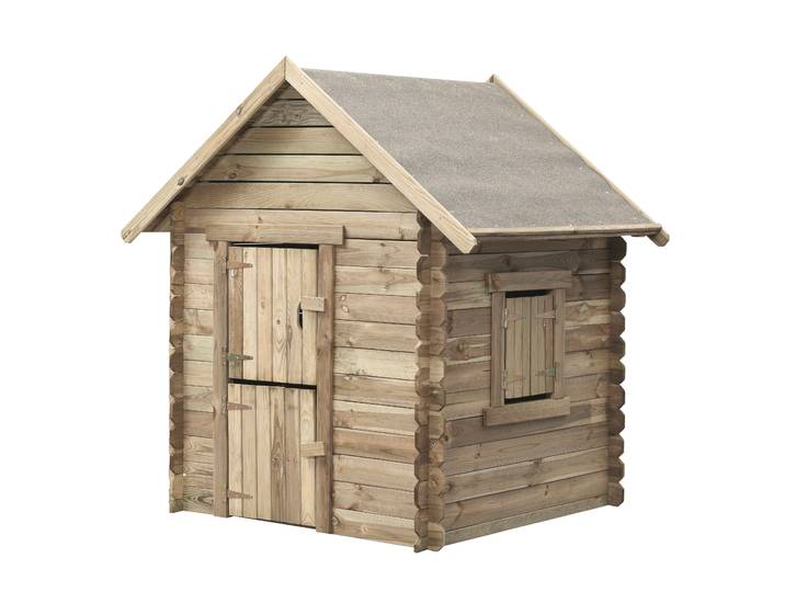 Houten speelhuisje grenen Lodewijk 120x120x160cm