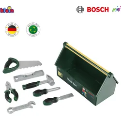 Theo Klein 8573 Werkzeug-Box | 7-teiliges Werkzeug-Set | Stabile Box mit praktischem Tragegriff