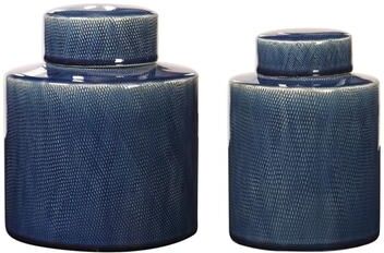 Uttermost Saniya Blue Containers (Set of 2)