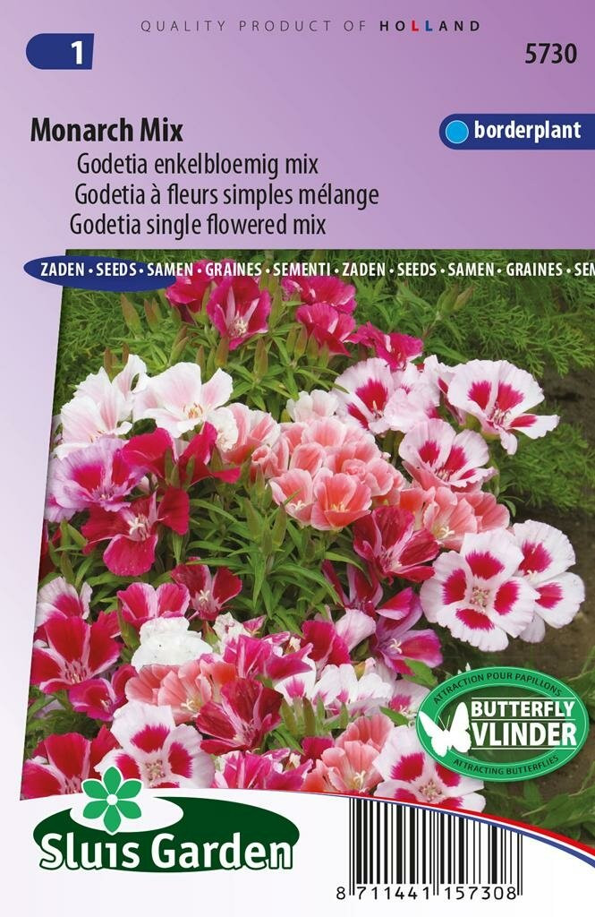 Sluis Garden Godetia zaden Monarch Mix