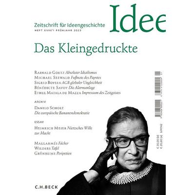 Zeitschrift für Ideengeschichte Heft XVII/1 Frühjahr 2023, Geheftet von , C.H. Beck, 978-3-406-80022-1