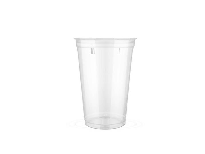 Huhtamaki Foodservice Germany GmbH & Co. KG Mehrwegbecher PLA Becher klar 400 ml, PLA (Polymilchsäure), (Set), klar/transparent, BPA-frei, PLA-Material, für kalte Getränke