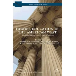 Higher Education in the American West, Fachbücher von Richard W. Jonsen, David A. Longanecker, Patty Limerick