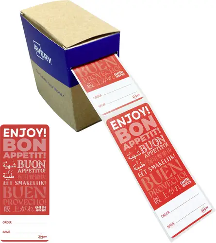 Avery-Zweckform FTSEALR-250 Verschluss-Etiketten 40 x 95mm Papier Rot 1 St. Permanent haftend Handbeschriftung