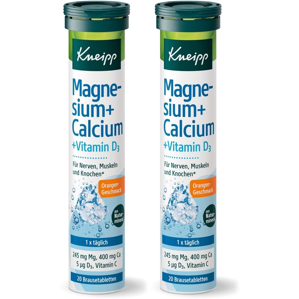 Kneipp Magnesium+Calcium Brausetabletten 2x 2x20 St