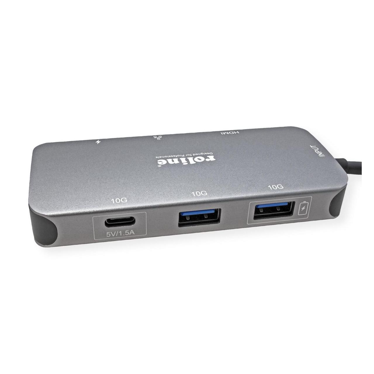 Roline USB dockingstations (USB-C, 6 Ports) (12.02.1121)