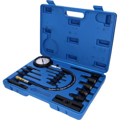 BRILLIANT TOOLS Kompressionswerkzeug, Steckverbinder Kompressionstester-Satz für Diesel Motoren, 18-tlg bt581000