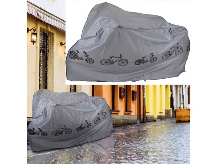 2er-Set Abdeckhaube für Velo, Motorrad, Schutzhülle, wasserdicht, 180 x 100 cm