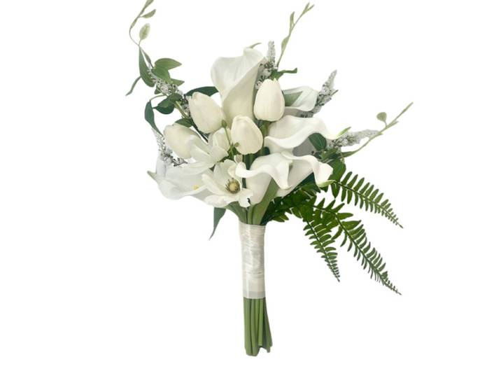 Bouquet de mariée pour mariage en forêt, tulipe en PU, studio photo, photographie de mariage, simulation de fleurs, bouquet de certificat de couple