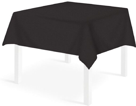 Pack Service Tovaglia Monolin Nero 150x150 cm 12 Pezzi