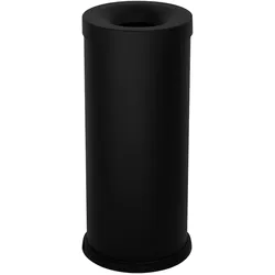 Stil Casa selbstlöschender Abfalleimer, lackierter Stahl, Ø 25xh. 60 cm, Schutzrand aus Kunststoff, 25 Liter, schwarz.
