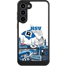 Nivocase Hülle für Samsung Galaxy S23+ Handyhülle NIVOcore Case Schwarz Aufstieg Hamburger SV Offizielles (Samsung Galaxy S23+), Smartphone Hülle, Schwarz