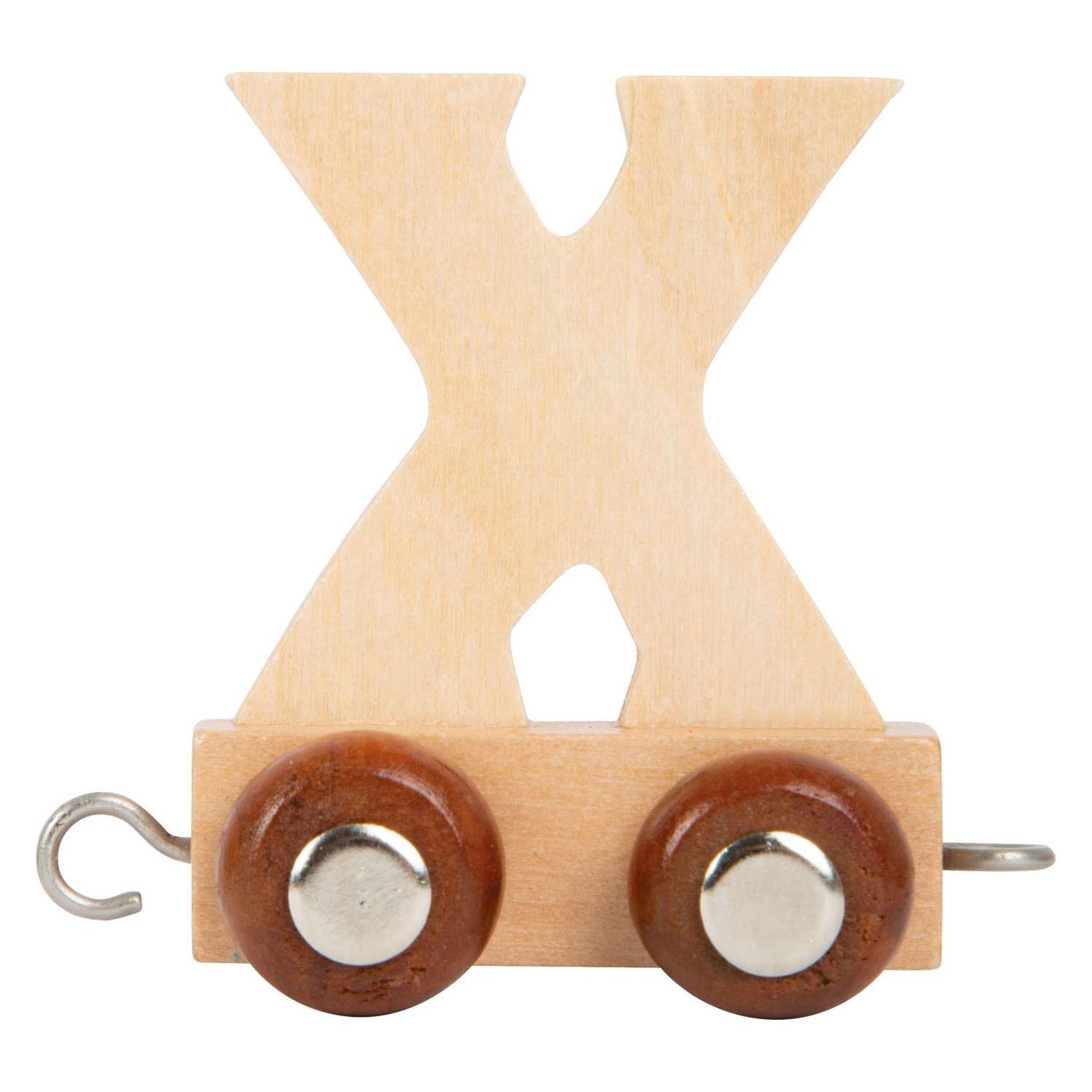 small foot - Holzbuchstabenzug - X - 12 Teile (61235127)