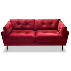 BOOOM Sofa Japan Stoff Dark Red 2-Sitzer