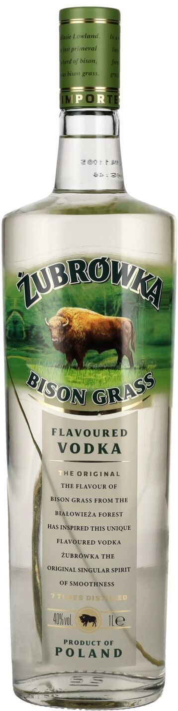 Zubrowka BISON GRASS Flavoured Vodka 40% Vol. 1l