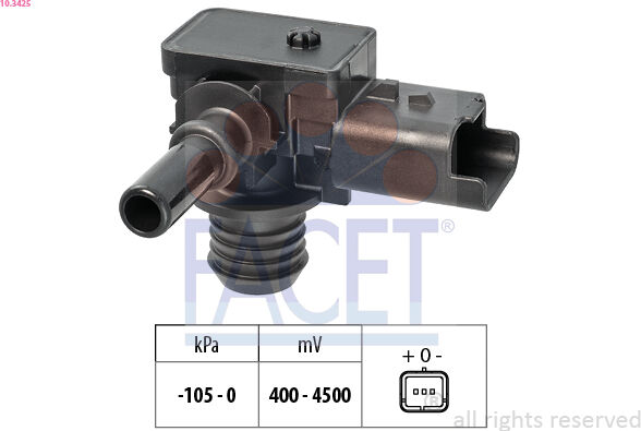 Facet Drucksensor, Bremskraftverstärker 103425 Für Gm Ds