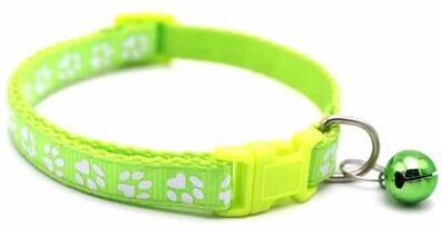Uplift Essentials Charming Adjustable Pet Bell Collar light Green