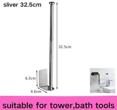 Uplifted Finds Space Aluminum Adhesive Paper Roll And Towel Management Interface silver L