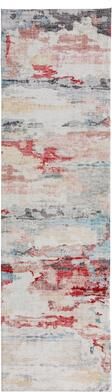 KALATY Abstract Red/Gold Area Rug