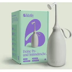 Bidetlity Mobile Po-Dusche Gentle Grey | Podusche & Intimdusche | ersetzt Feuchttücher | Wochenbett & Reise-Bidet