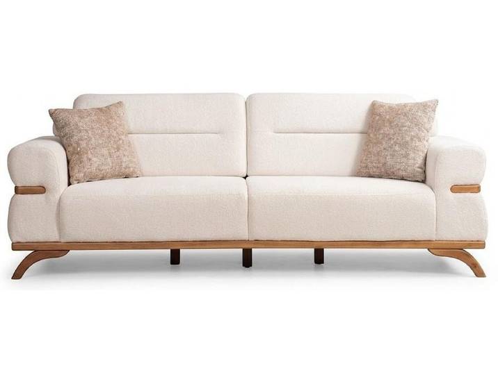 JVmoebel 3-Sitzer 3-Sitzer Sofa Beige Stil modern bequem komfortabel praktisch, 1 Teile