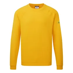 ESD Antistatik Sweatshirt "AS24" - S - gelb