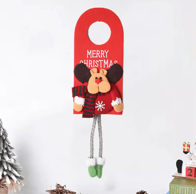 Inspire Picks Festive Character Christmas Tree Ornaments Santa, Elk & Snowman Holiday Hanging Pendant elk