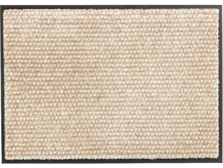 Fussmatte Miami 002 Gr. 16, beige, B:67cm H:7mm L:100cm, Kunstfaser, SCHÖNER WOHNEN-KOLLEKTION, Teppiche, Fussmatte, Schmutzfangmatte, waschbar