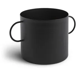 Blumentopf Ø 13 cm Metall Schwarz M (Medium)