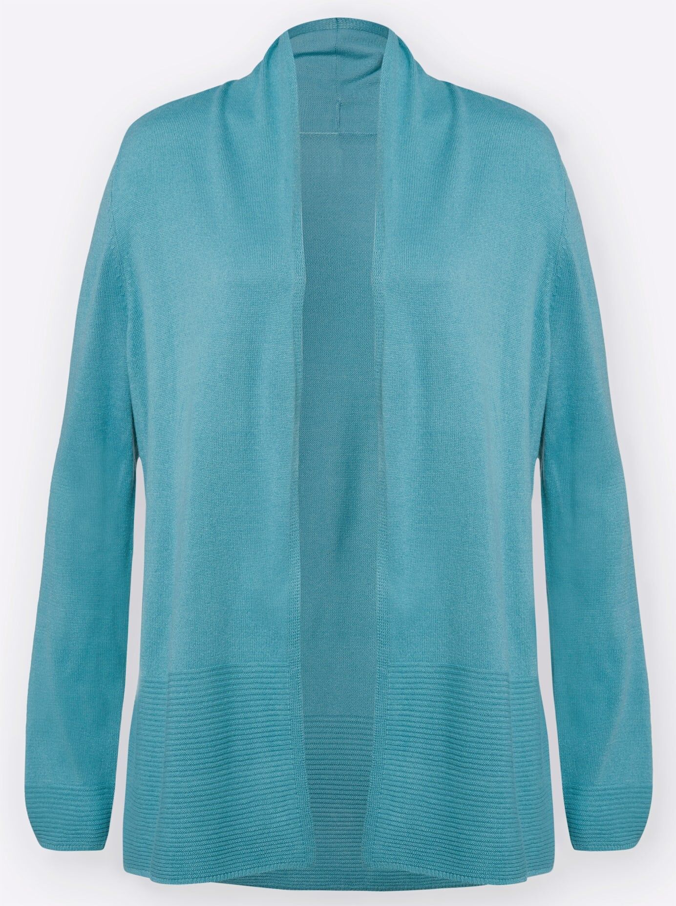 Strickjacke CLASSIC BASICS, Damen, Gr. 40, blau (ozean), 100% Polyacryl, unifarben, Strickjacken Strickjacke