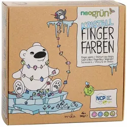 Kristall Fingerfarben - Mika Rosa, Blau, Grün, Gold
