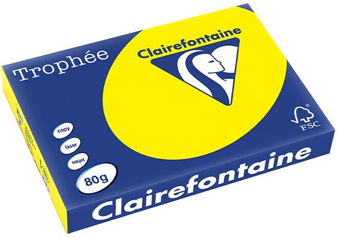 DIVERSOS PAPEL IMPRESSORA CLAIREFONT 80GR AMARELO