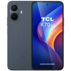 TCL K70 4G (128 GB, Grey, Space Gray, 6.80", Hybrid Dual SIM, 4G), Smartphone, Grau