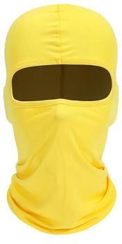 Uplifted Goods Tactical UV Protection Balaclava Full Face Mask Windproof Ski Sun Hood And Biker Helmet Liner yellow
