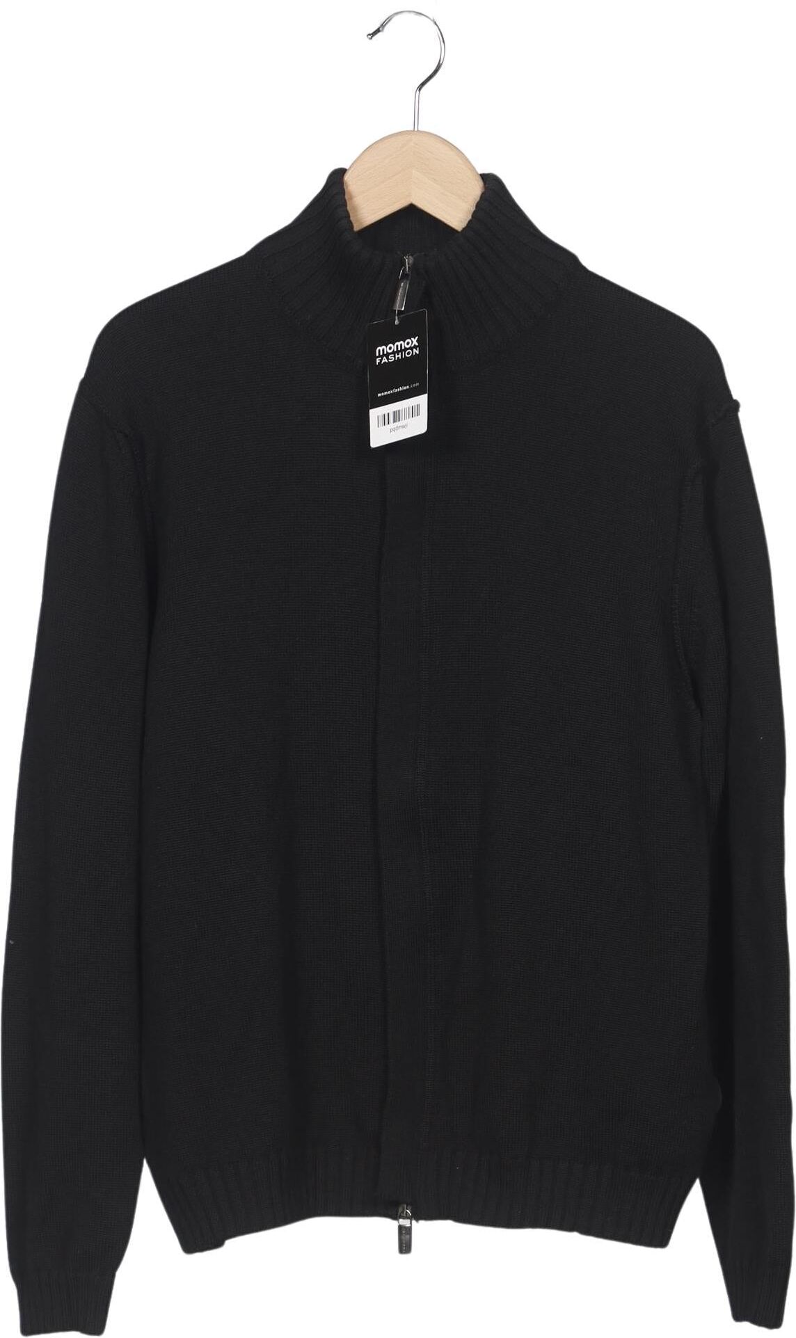 Porsche Design Herren Strickjacke, Schwarz, Gr. L, Schurwolle - Second Hand