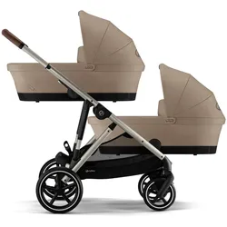 Cybex GOLD Zwillings- und Geschwisterwagen Gazelle S, beige