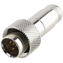 HICON MINI-XLR, IP67 & EXTRA ROBUST, IP67 , 4-pol , Stahlgehäuse-stecker, vergoldete(r) Kontakt(e), gerade