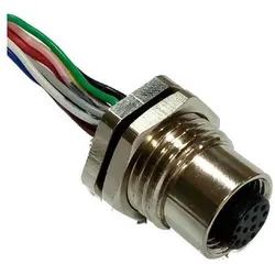 RS PRO M12 Panel Mount Female,12W,300mm,M16x1.5, Elektronikkabel + Stecker