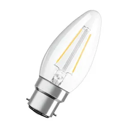 OSRAM LED Filament Glühbirne B22d 2,8W wie 25 warmweißes Licht -  Bajonettsockel