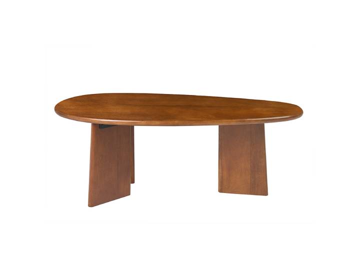 Table basse design en bois manguier massif teinté L100 cm WONKA